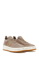 Male Beige Lace-Up Thick-Soled Leather Sneaker | Derimod