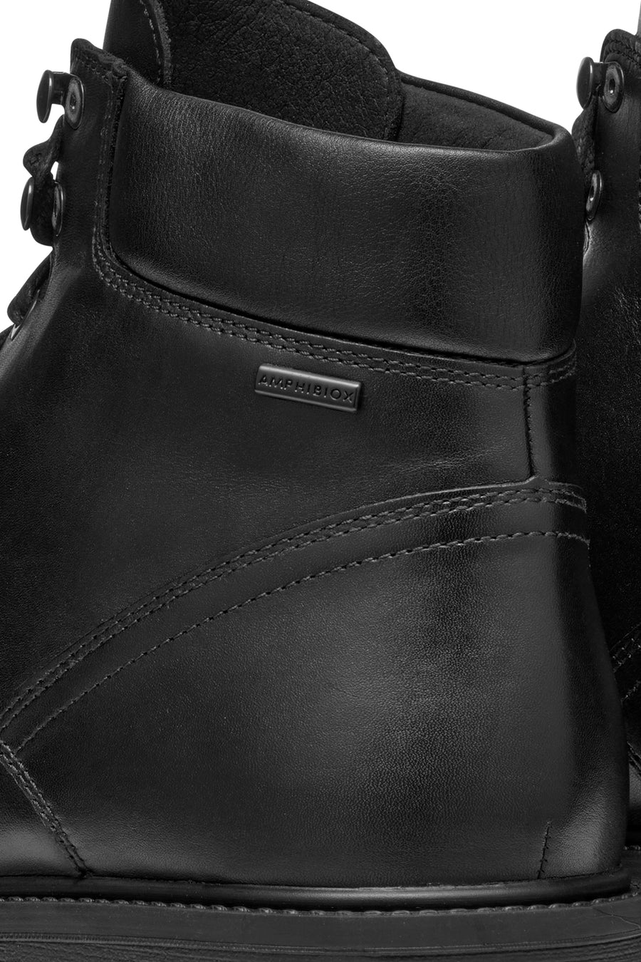 Geox Erkek Siyah Lagorai + Grip Abx Bağcıklı Waterproof Deri Casual Bot