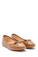 Women's Bow Leather Ballerinas | Derimod