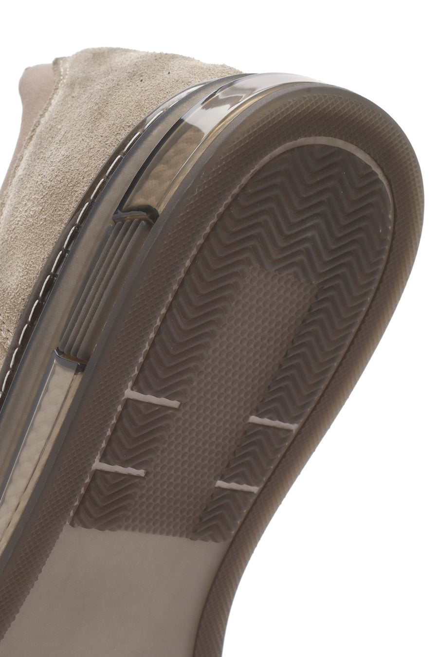 Erkek Bej Bağcıklı Süet Deri Sneaker