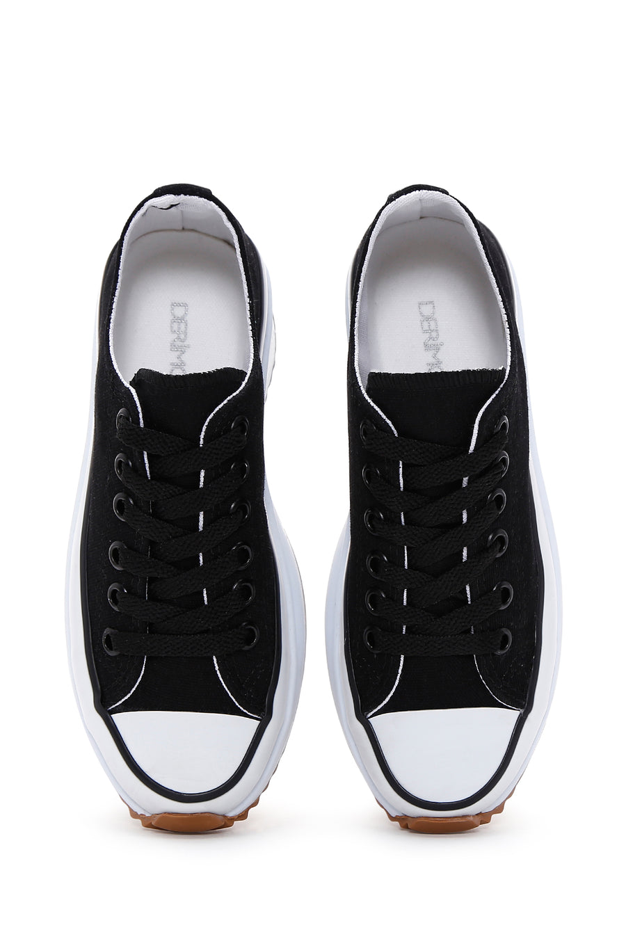 Women's Black Thick Soled Sneaker
