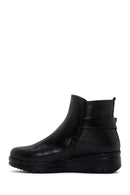 Women's Black Comfort Leather Boots | Derimod