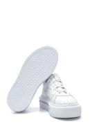 Women's White Leather Sneaker | Derimod