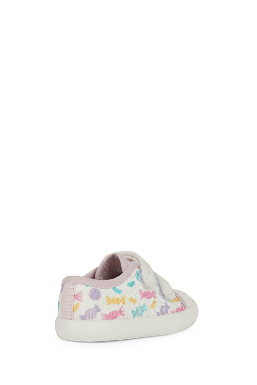 Geox Kız Bebek Beyaz Gisli Bantlı Deri Sneaker
