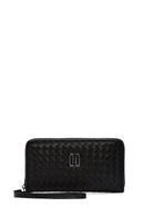 Men's Black Knitted Wallet | Derimod