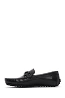 Men's Black Leather Loafer | Derimod