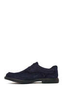 Male Navy Lace-up Suede Casual Shoes | Derimod