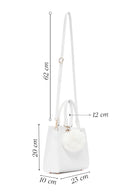 Women's White Long Strap Handbag with Accessory Detail | Derimod