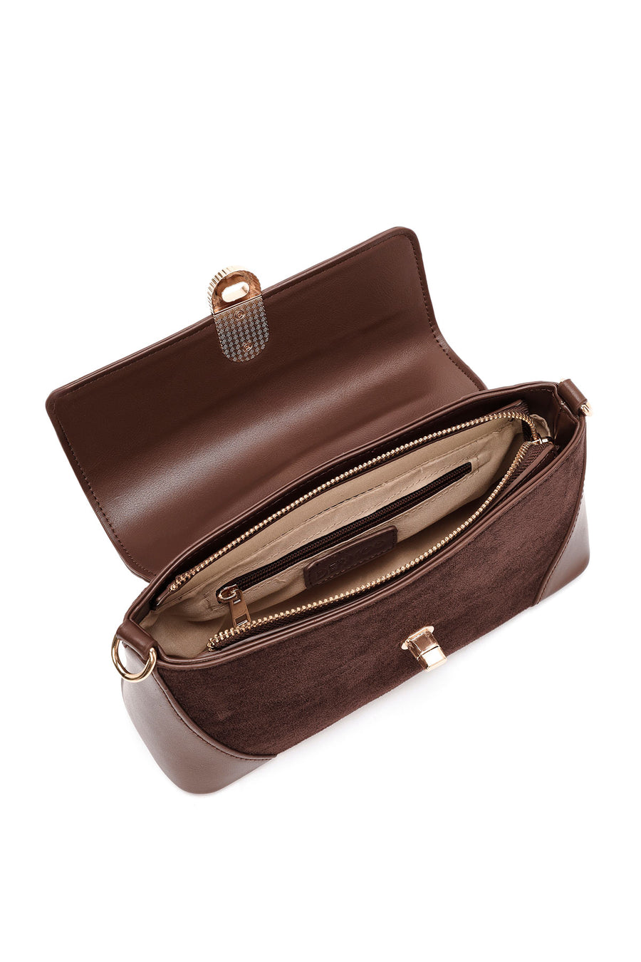 Women's Brown Long Strap Shoulder Bag