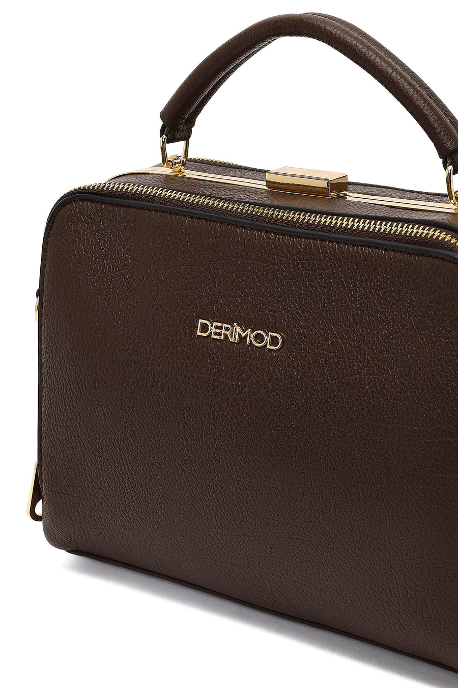 Woman Brown Long-Strap Shoulder Bag