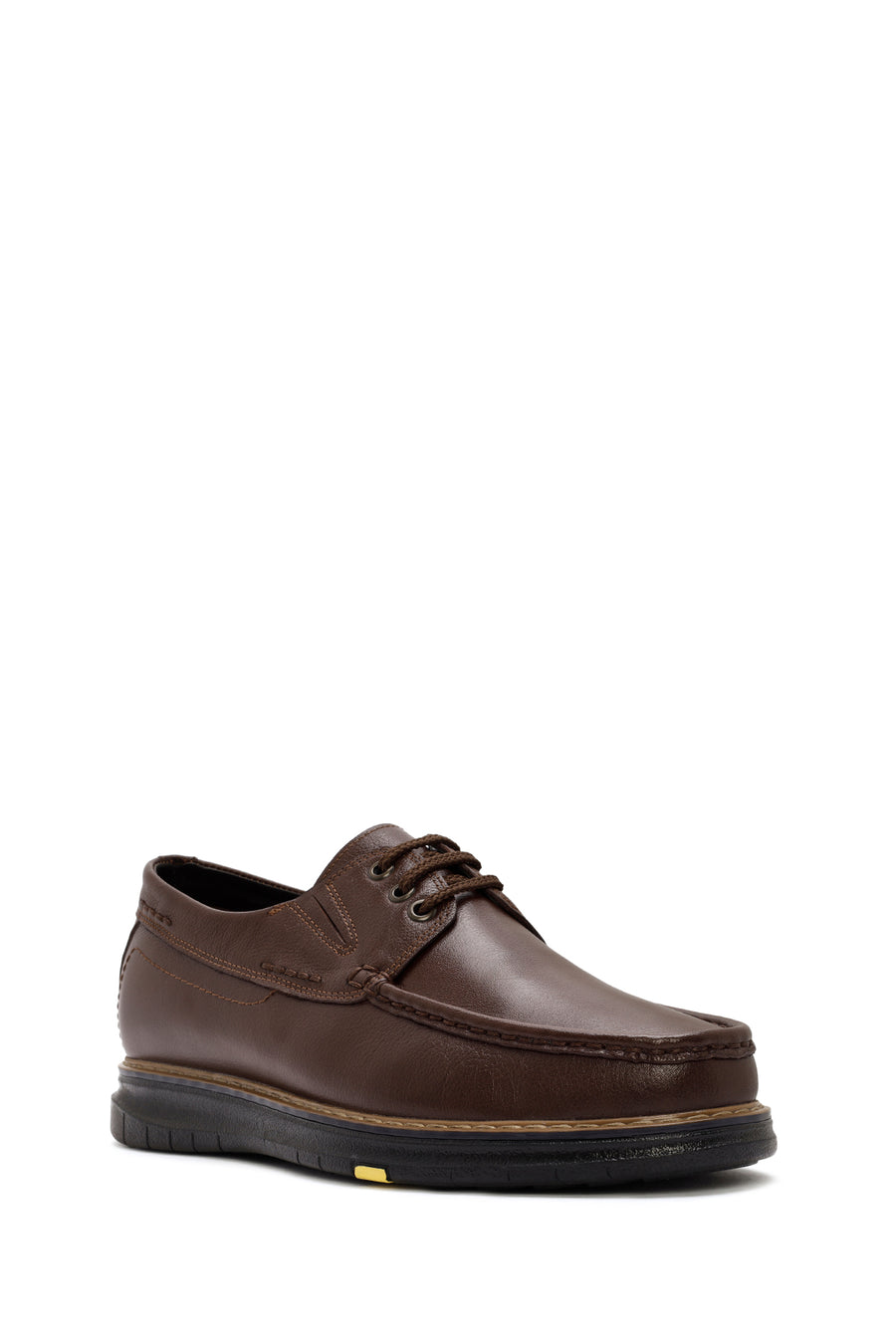 Men's Brown Lace-up Leather Casual Shoes
