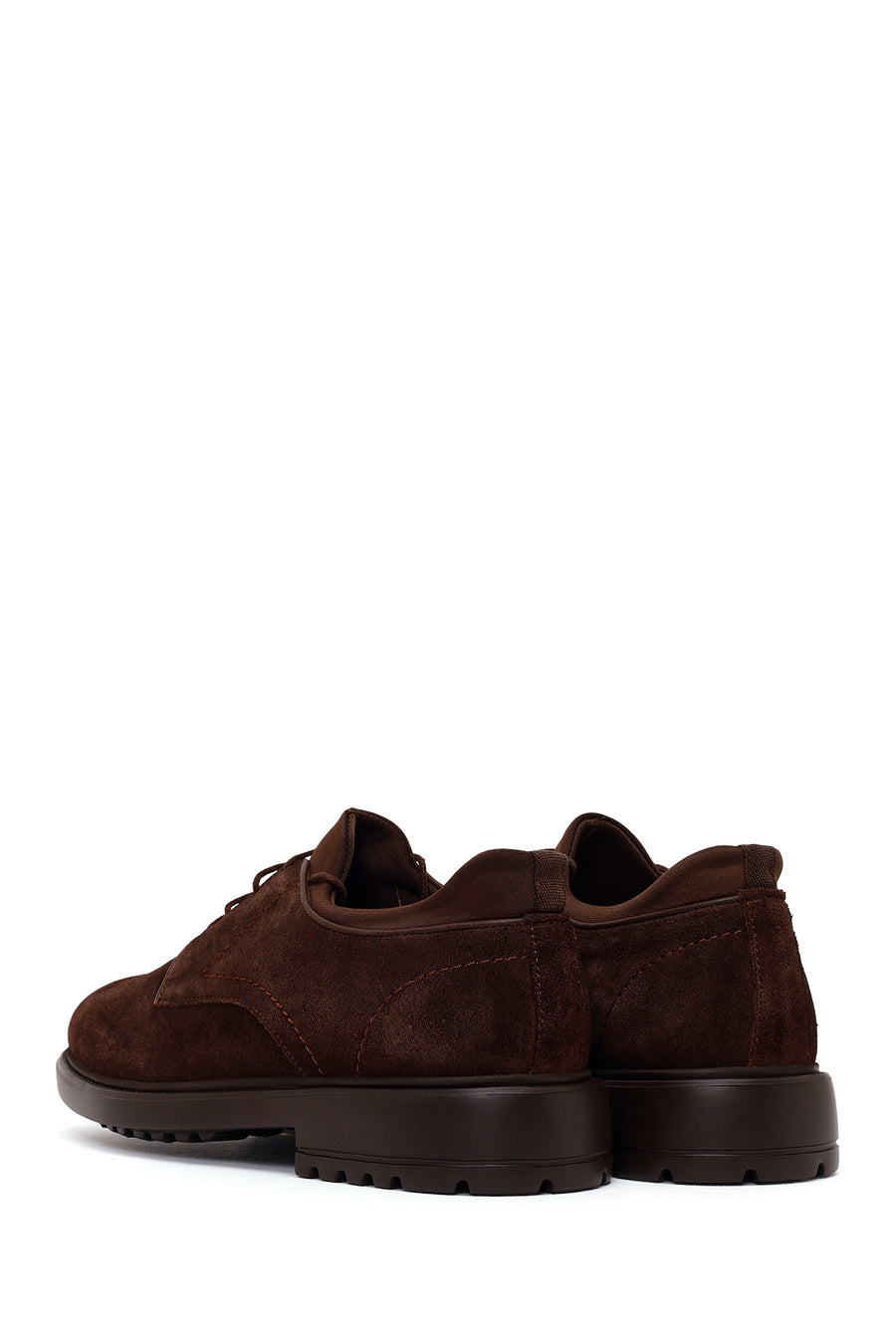 Male Brown Lace-up Suede Casual Shoes