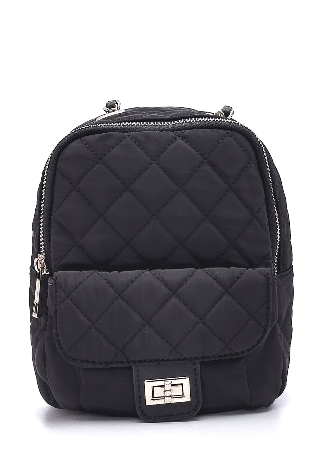 Women's Square Pattern Backpack 21WBD27296F | Derimod