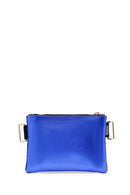 Women's Blue Metallic Portfolio Bag | Derimod