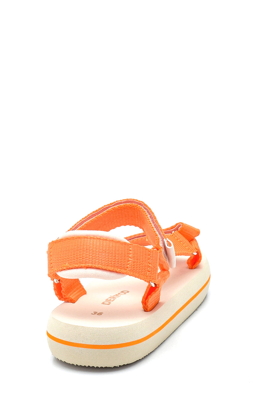 Women's Orange Flat Sandals