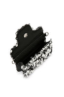 Women's Anthracite Long Chain Strap Sequin Cross Bag | Derimod