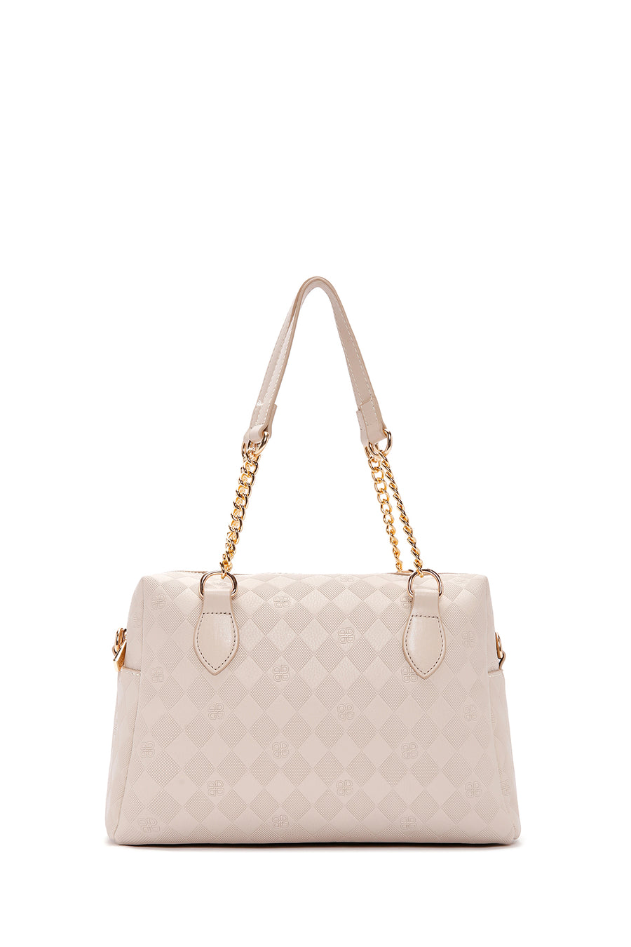 Women's Cream Long Strap Shoulder Bag