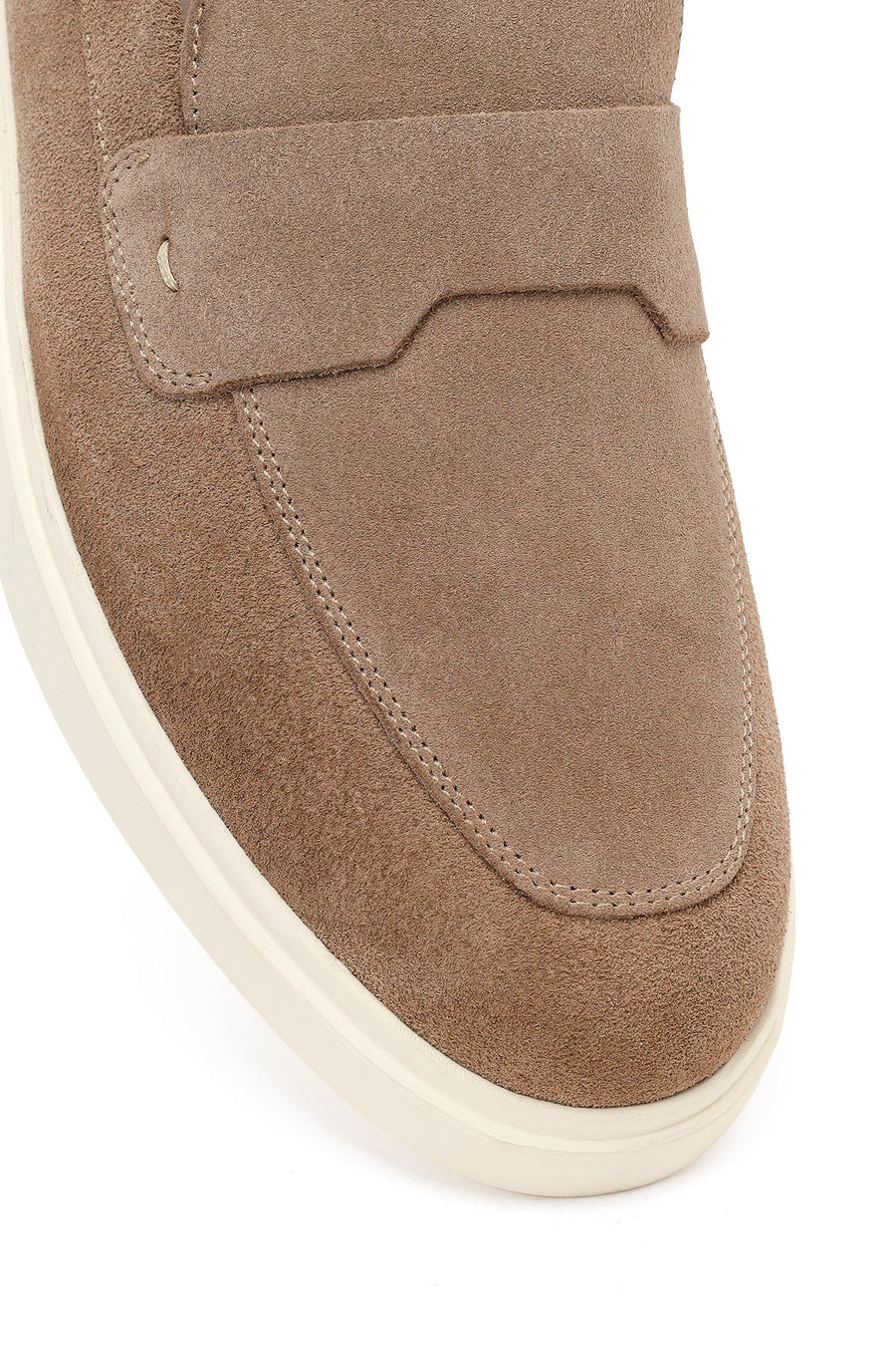 Men's Beige Suede Leather Casual Loafer