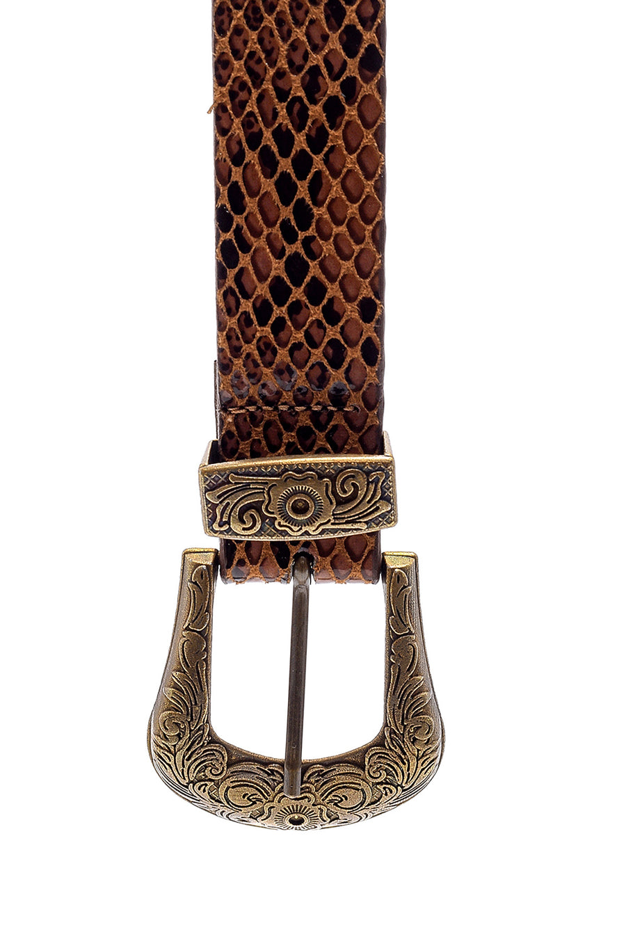 Women's Snakeskin Patterned Belt