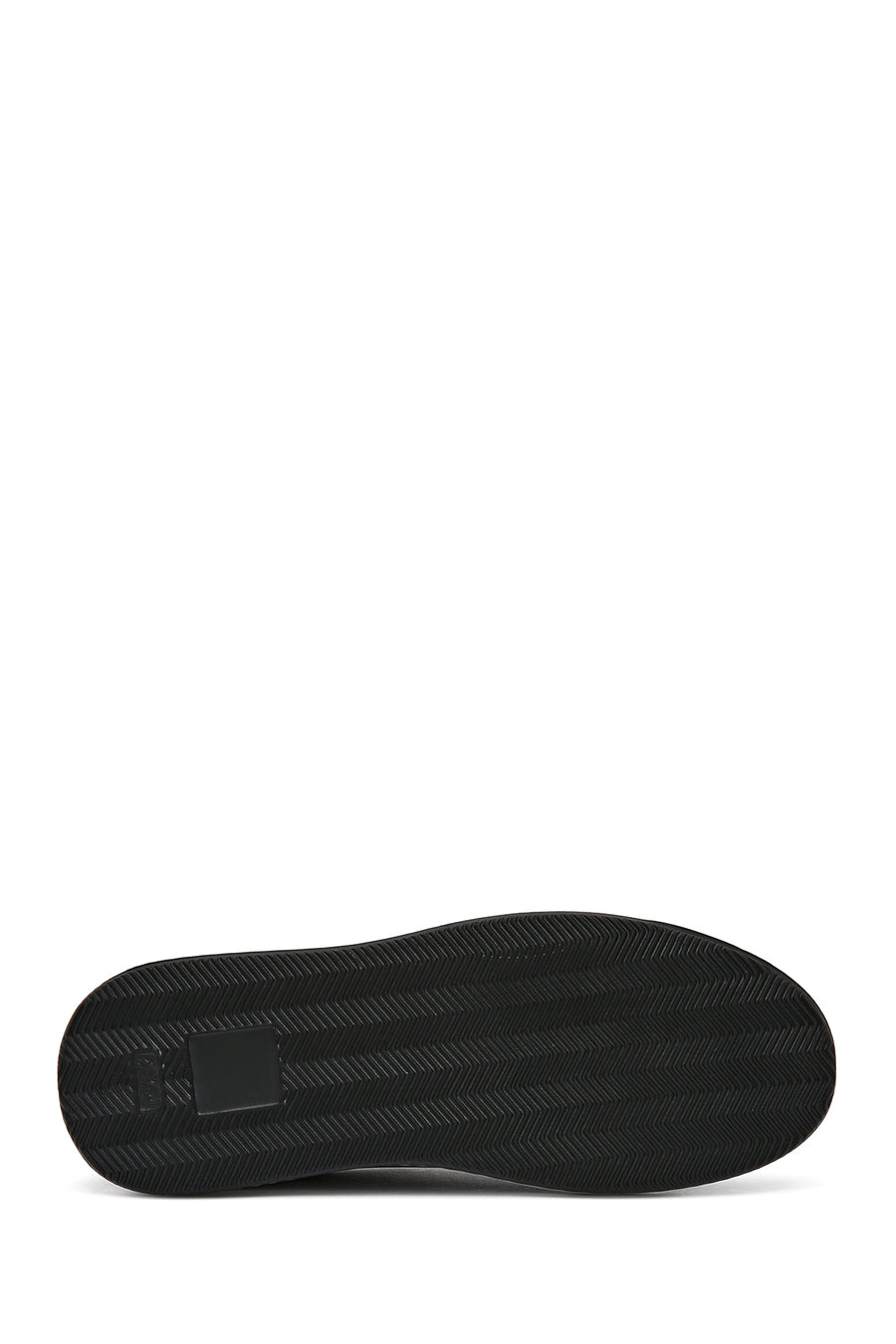 Men's Black Lace-up Leather Sneaker