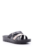 Women's Zebra Detailed Slippers | Derimod