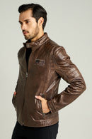 Off Limits Men's Leather Jacket | Derimod