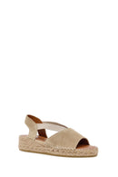 Women's Beige Leather Sandals | Derimod