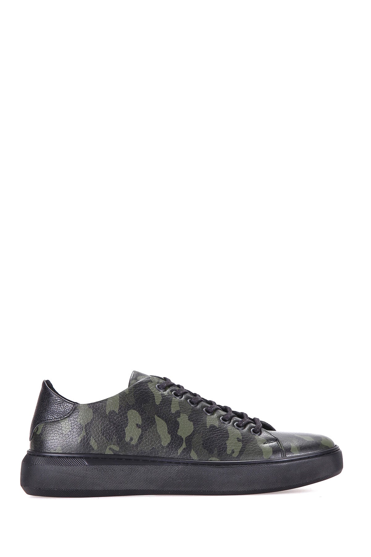 Camouflage Pattern Men's Leather Sneaker 18WFD330226 | Derimod