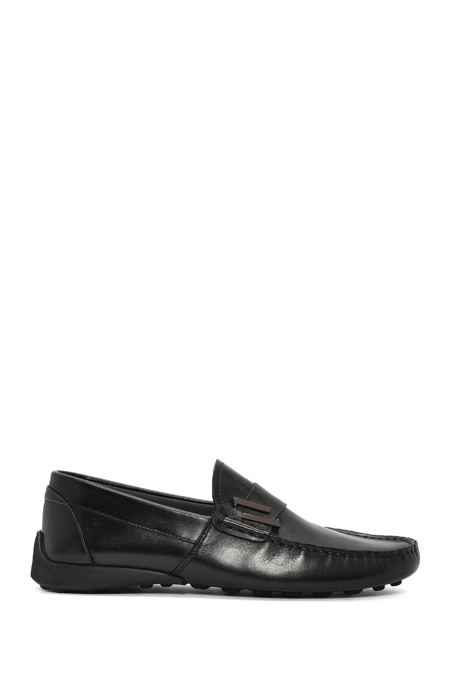 
Men's Black Leather Casual Loafer
 25SFD654518 | Derimod