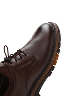 Erkek Kahverengi Deri Çoraplı Casual Ayakkabı | Derimod