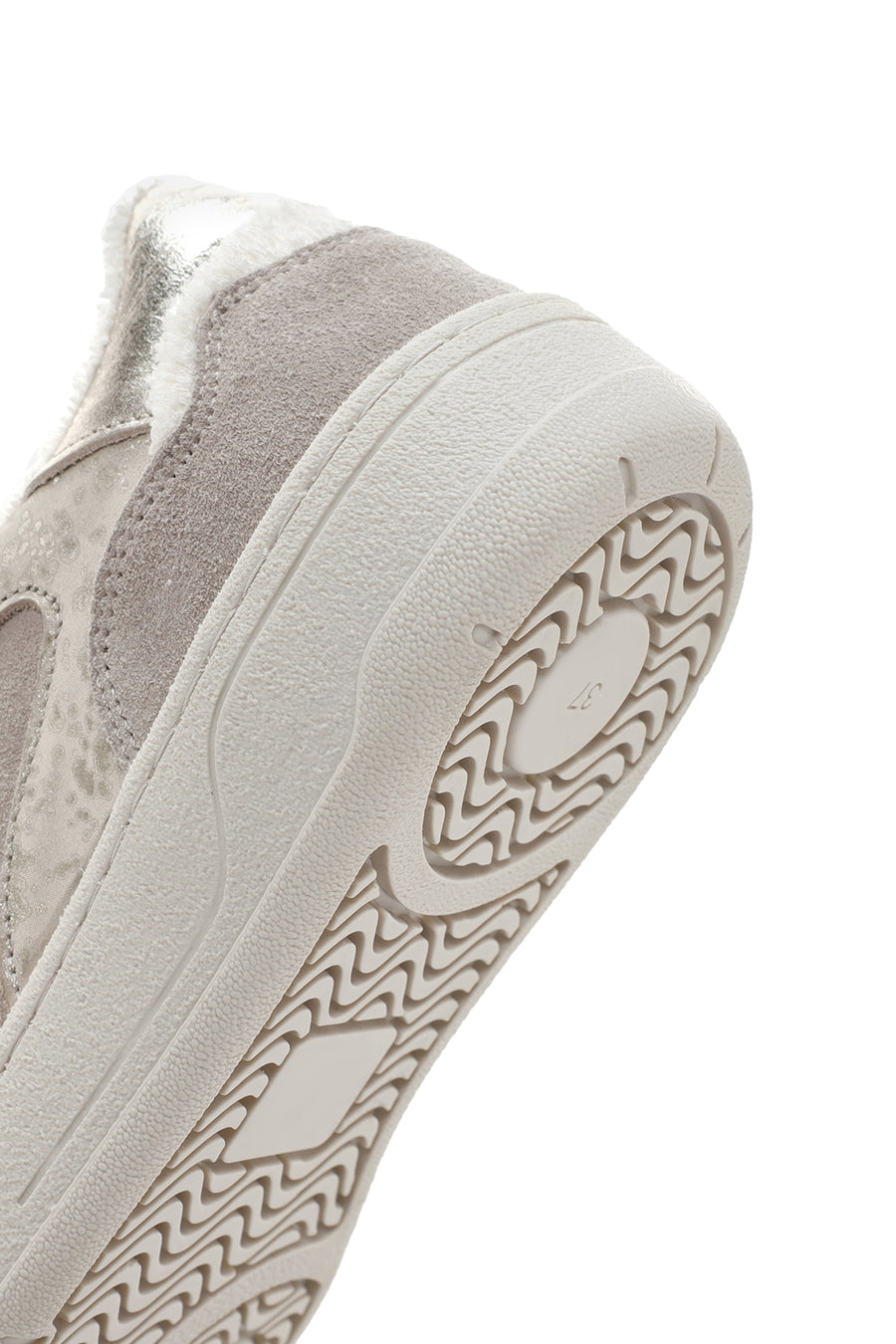 Kadın Bej Süet Deri Sneaker