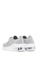 Women's Gray Stone Thick Soled Sneaker | Derimod