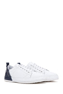 Men's White Leather Sneaker | Derimod