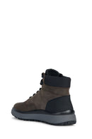 Geox Men's Brown Granito Nubuck Leather Casual Boots | Derimod