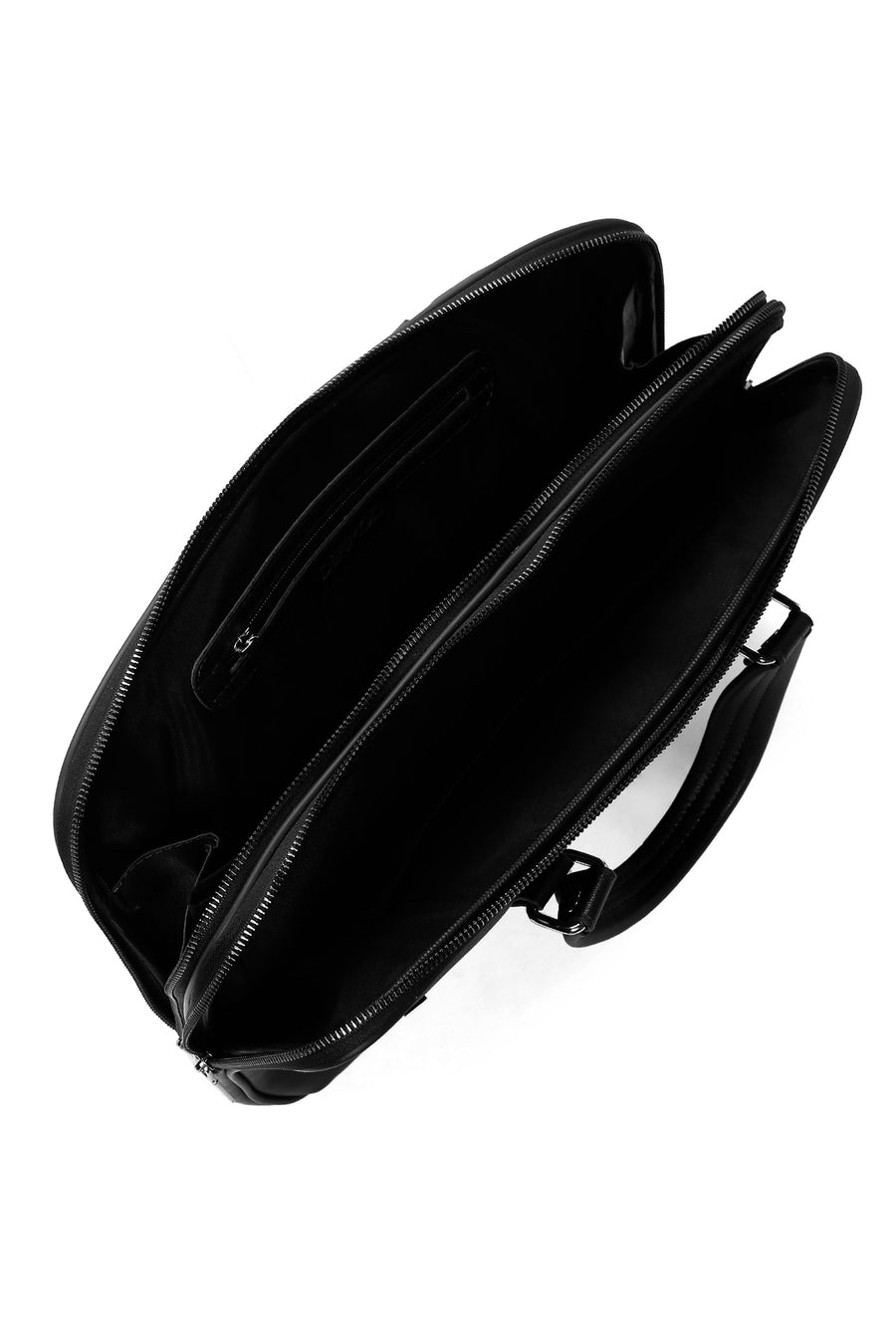 Men's Black Long Strap Briefcase
