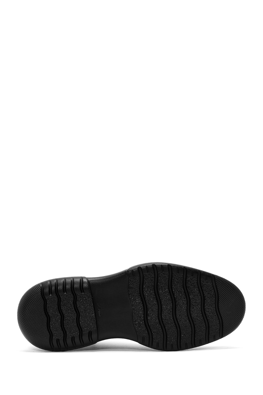 Men's Black Zippered Leather Casual Boots