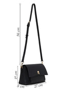 Woman Black Long-Strap Classic Crossbody Bag | Derimod