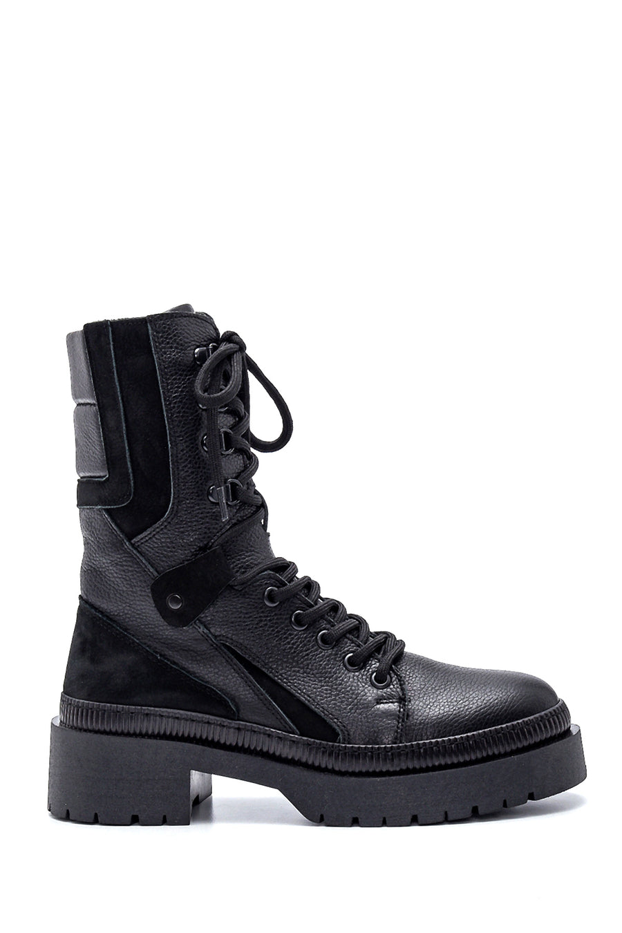 Women's Leather Thick Soled Boots 21WFD200914 | Derimod