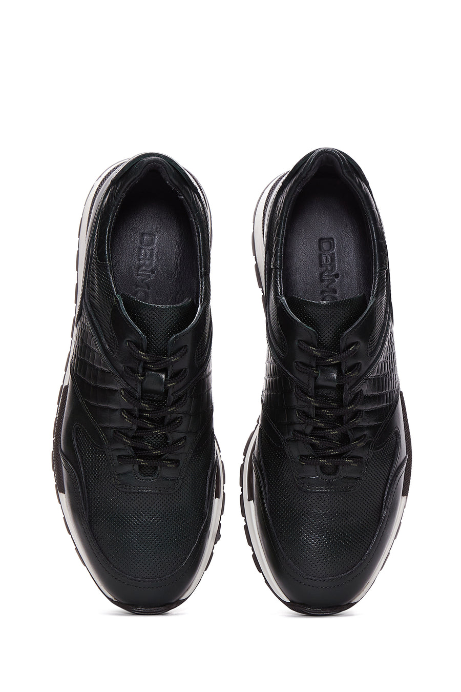 Erkek Yeşil Deri Sneaker