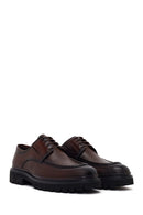 Male Brown Lace-Up Thick-Soled Leather Casual Shoe | Derimod