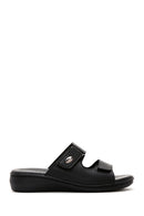 Women's Black Comfort Slippers | Derimod