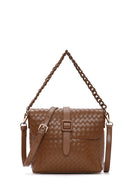 Women's Tan Long Strap Crossbody Bag | Derimod