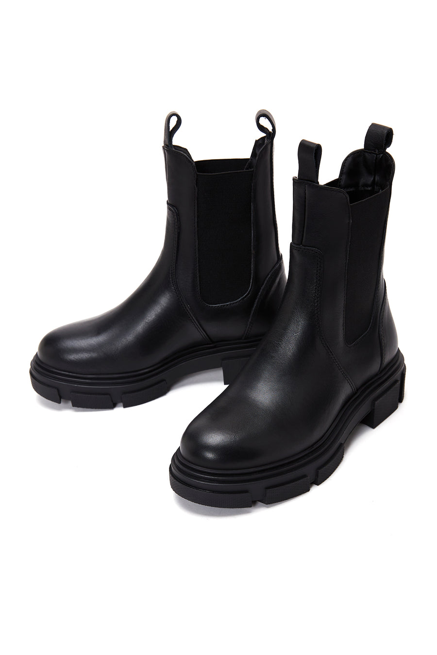 Men's Black Leather Chelsea Boots