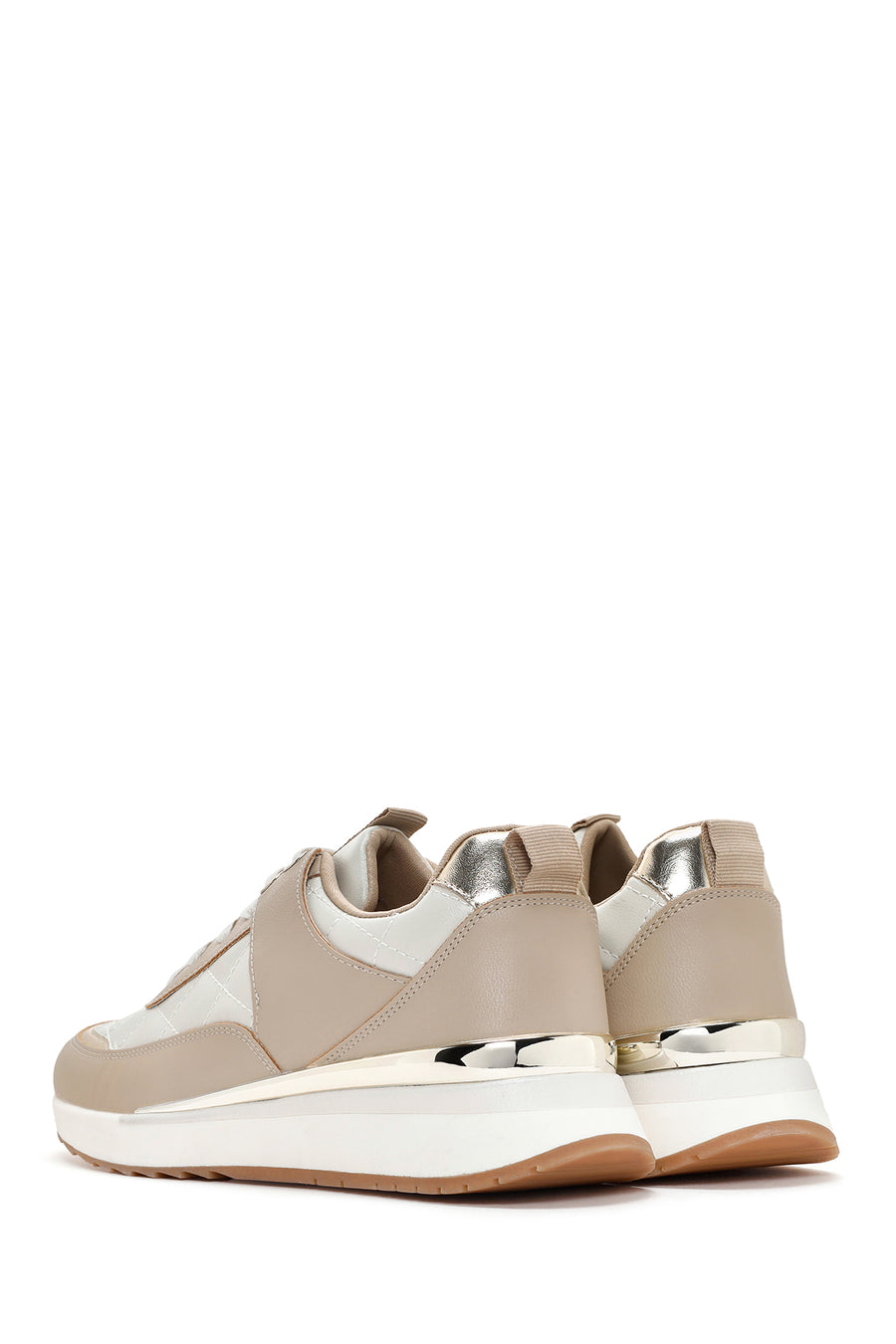 Women's Beige Thick Soled Sneaker