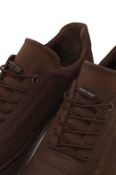 Male Brown Lace-up Nubuck Leather Casual Sneaker | Derimod