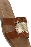 Women's Tan Accessory Slippers | Derimod