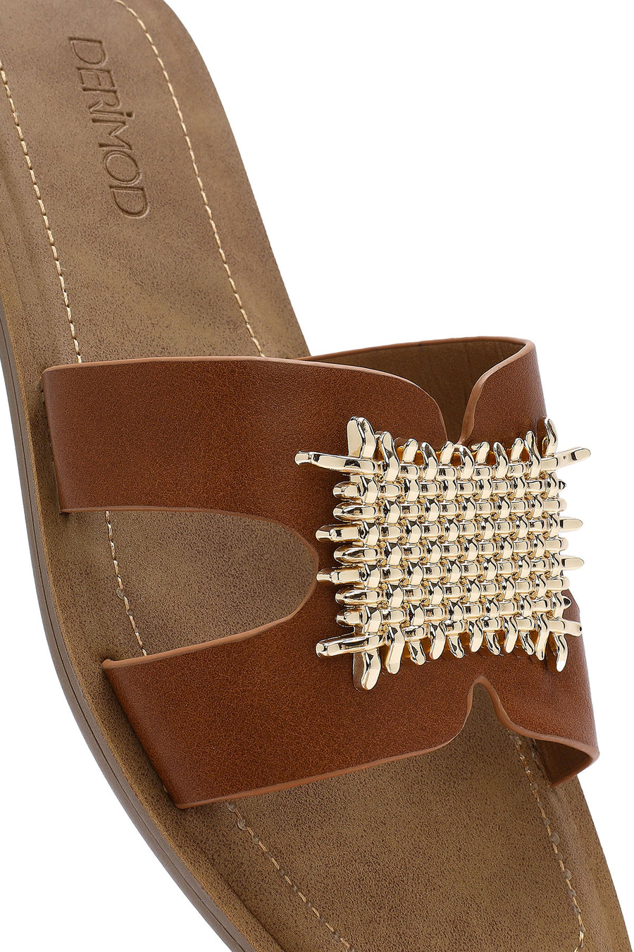 Women's Tan Accessory Slippers