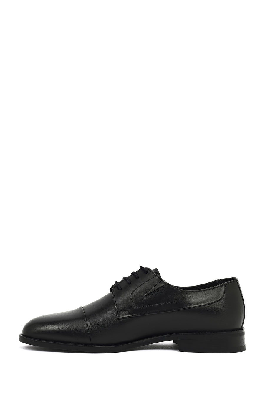 Men's Black Laced Leather Classic Shoes