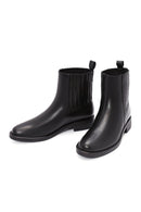 Women's Black Leather Chelsea Boots | Derimod