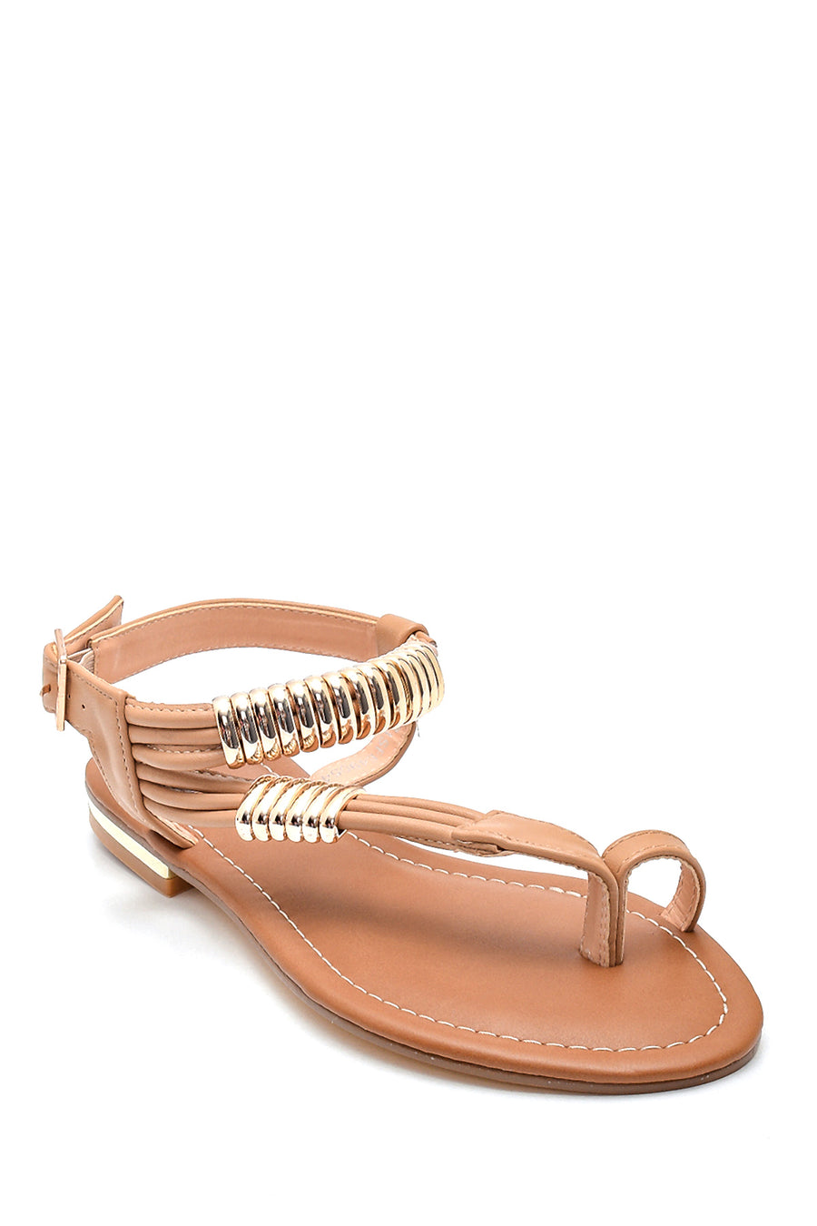 Kadın Parmak Arası Detaylı Casual Sandalet